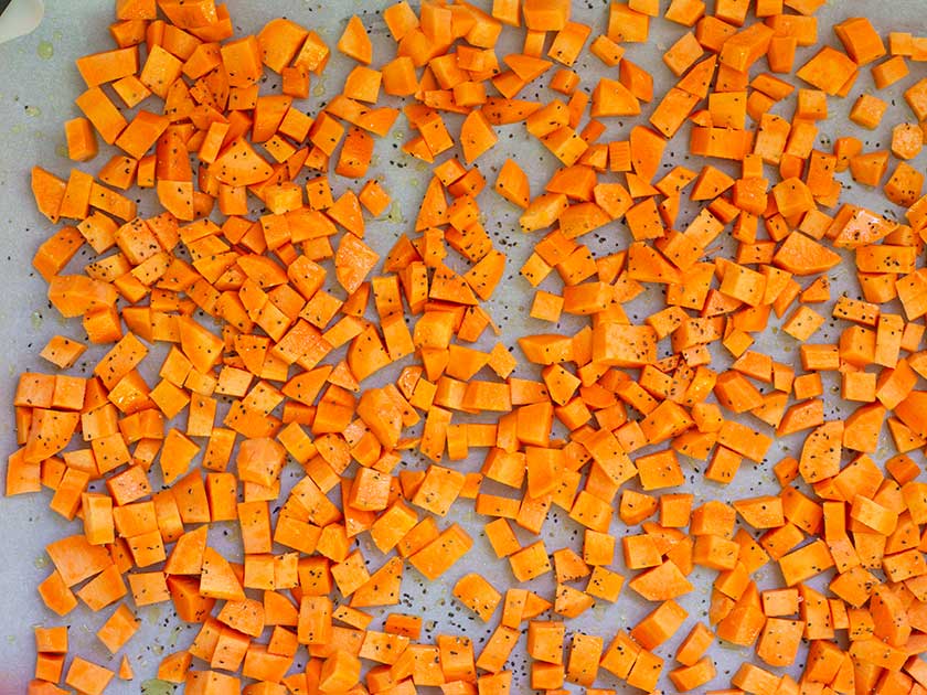 סלט עדשים שחורות | סלט עדשים שחורות ובטטה - מטבח קל