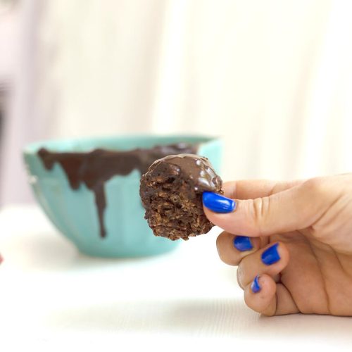 כדורי שוקולד ללא גלוטן | עוגיות פצפוצי אורז - מטבח קל