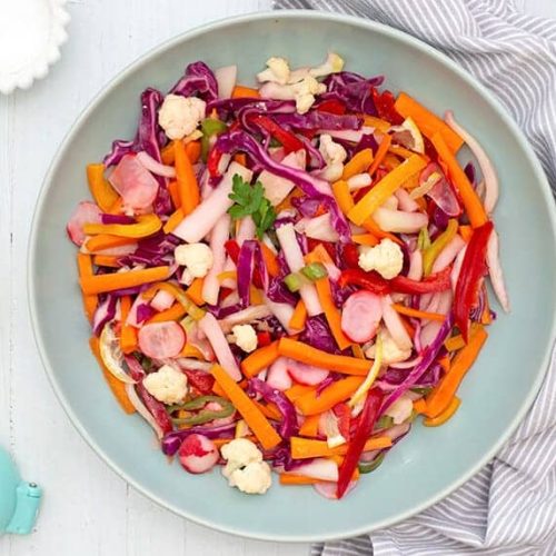 סלט חמוצים מהיר מסייר טריפוליטאי-מטבח קל