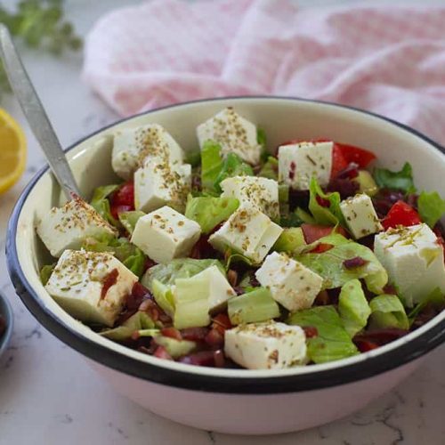 סלט יווני | סלט יווני מתכון - מטבח קל
