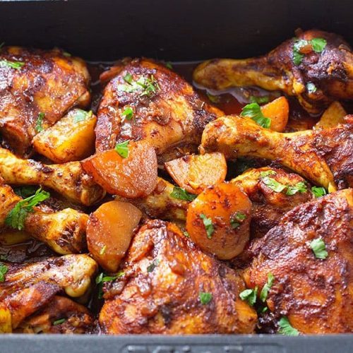 עוף בתנור עם תפוחי אדמה | עוף עם תפוחי אדמה בתנור - מטבח קל